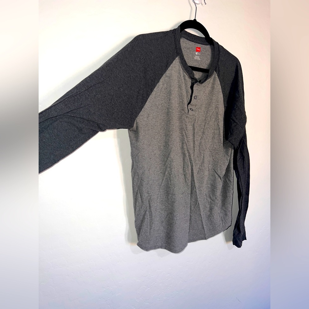 Hanes Mens Large Long Sleeve Shirt